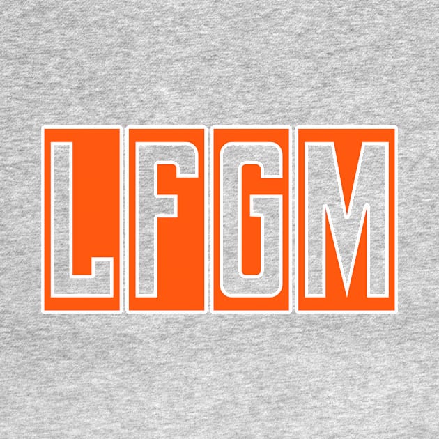 LFGM New York Baseball Block Design by MONKEYS FIGHTING ROBOTS